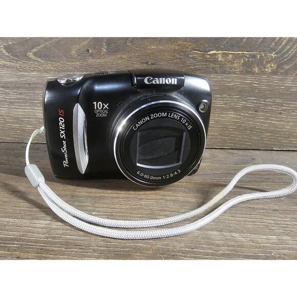 Canon PowerShot SX120 IS Digital Camera 10MP 10x Zoom With Manual - Picture 1 of 13